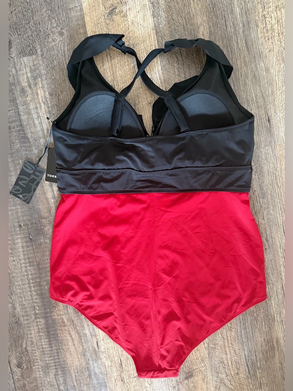 Torrid X Disney 2 (2X) 18-20 Mickey Ruffle V Neck One Piece Swimsuit MSRP $99.50 - Picture 2 of 13